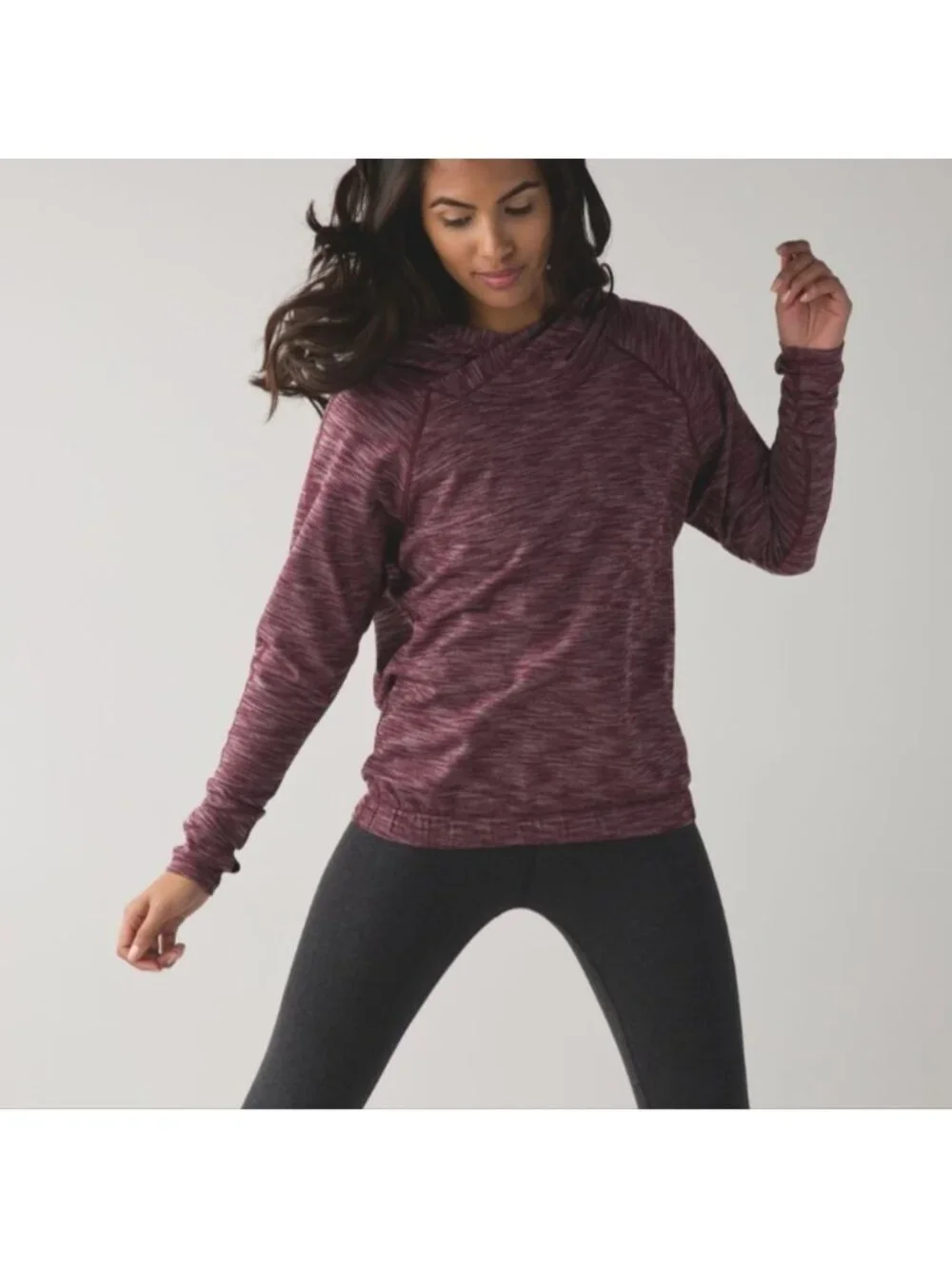 Lululemon Healthy Heart Pullover IIHeathered Bordeaux Drama / Bordeaux D…